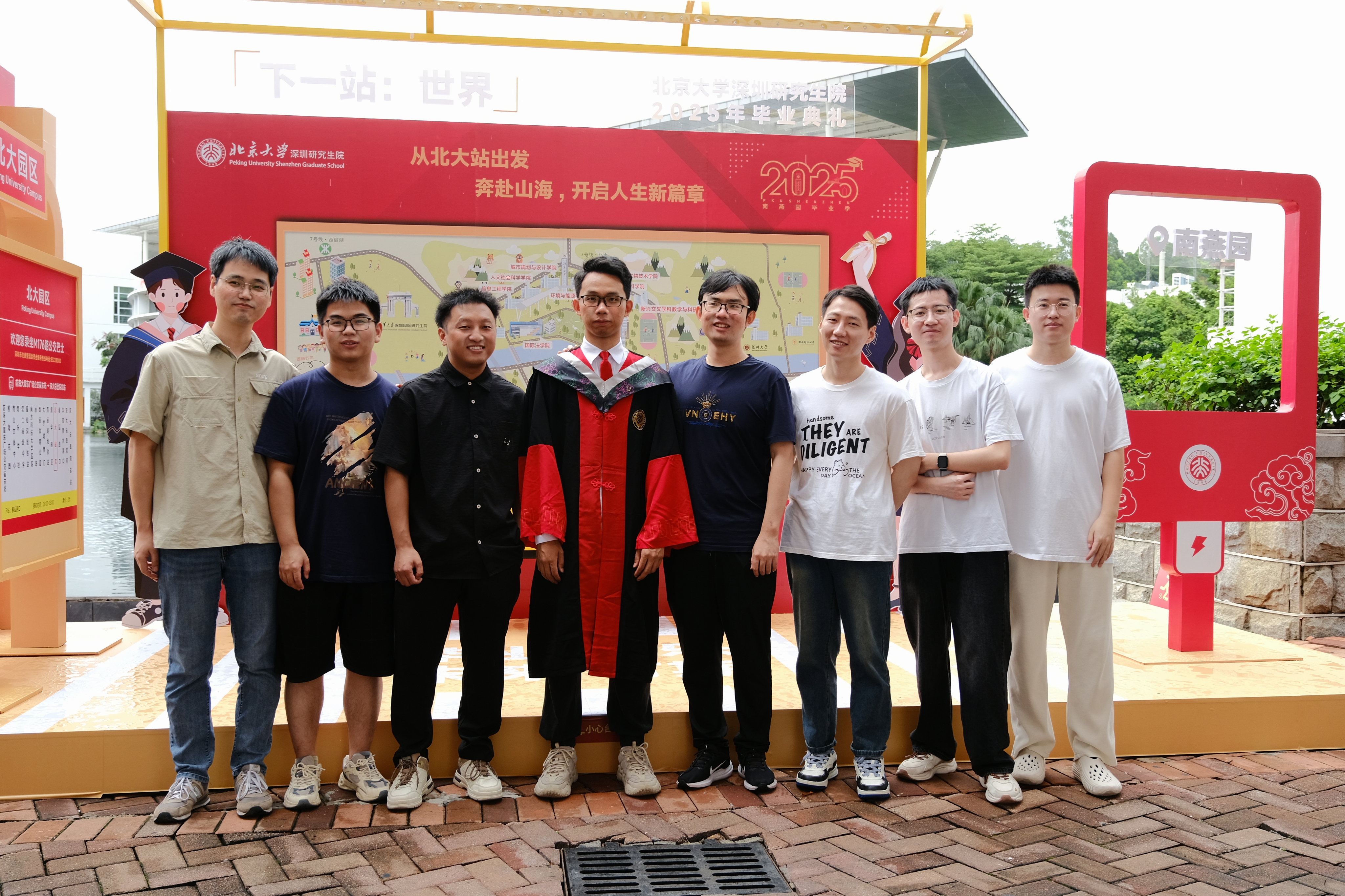 2025/6/28 Group Photo with All Senior Lab Members at Peking University on Guibiao Liao's Graduation Day
