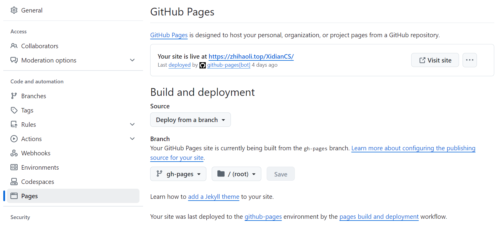 Github Pages